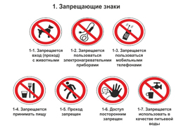 Запрещающие знаки